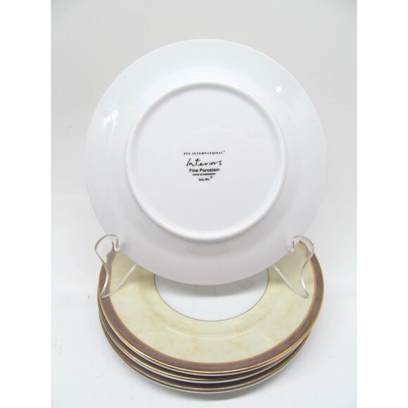 PTS International Interiors Malibu Set Of Four 6 3/8" Saucer Plates - Picture 7 of 11